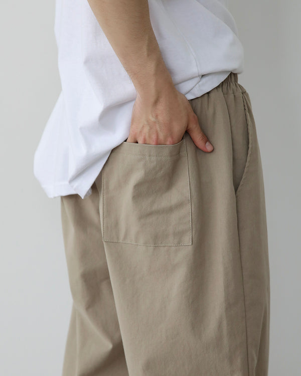 WIT LINEN COTTON WIDE PANTS