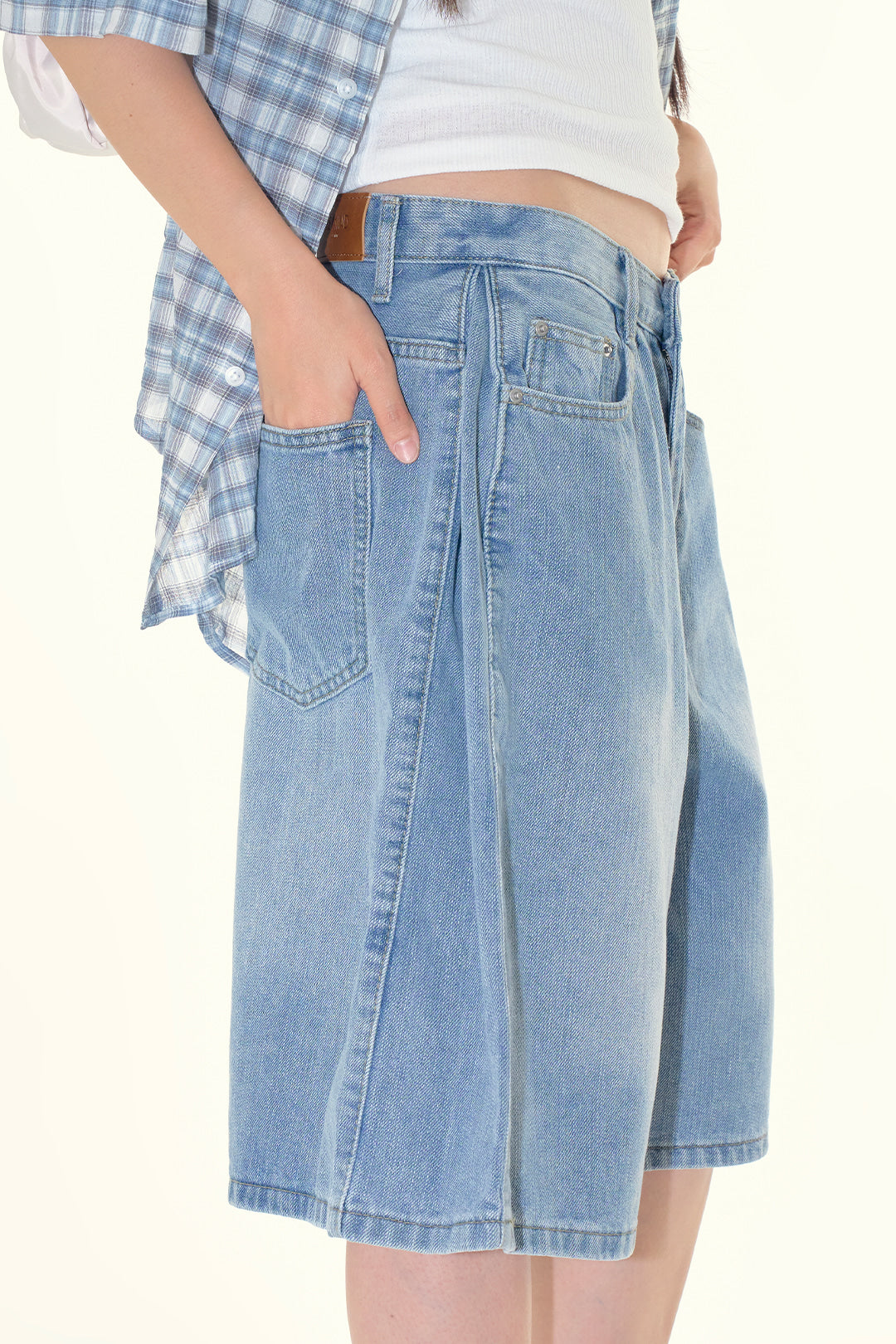 【Raucohouse】Bliss cat washed wide denim pants Bliss cat washed wide denim pants - Raucohouse | 60% - Asian