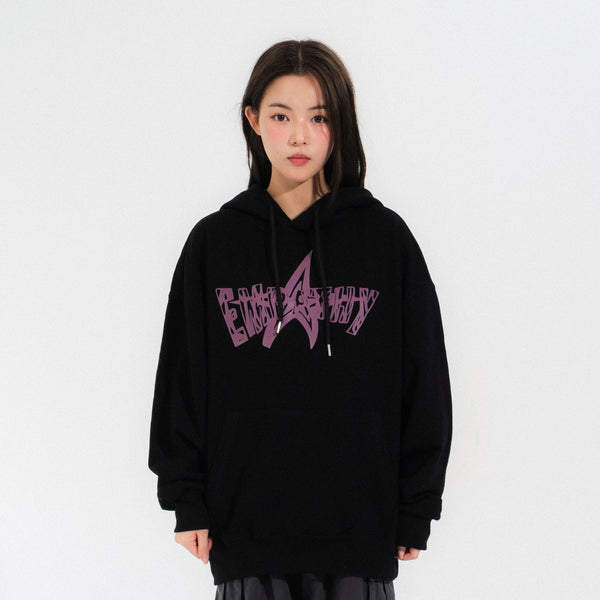 EMPATHY HOOD TEE-BLACK