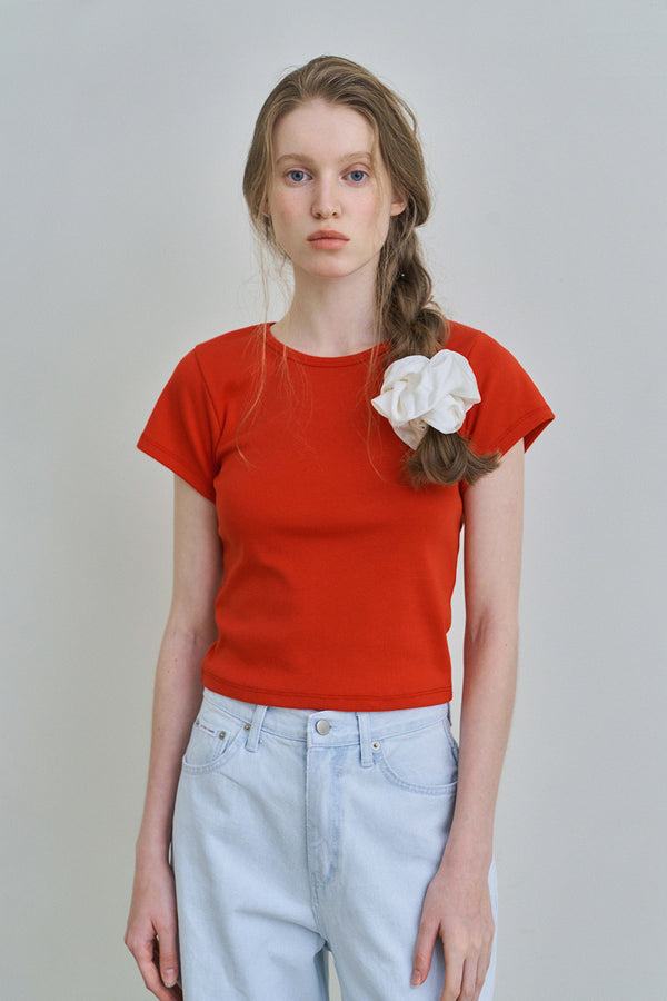 Label basic t-shirt_red