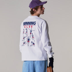 RUNNING CLUB LONG SLEEVE T-SHIRT WHITE