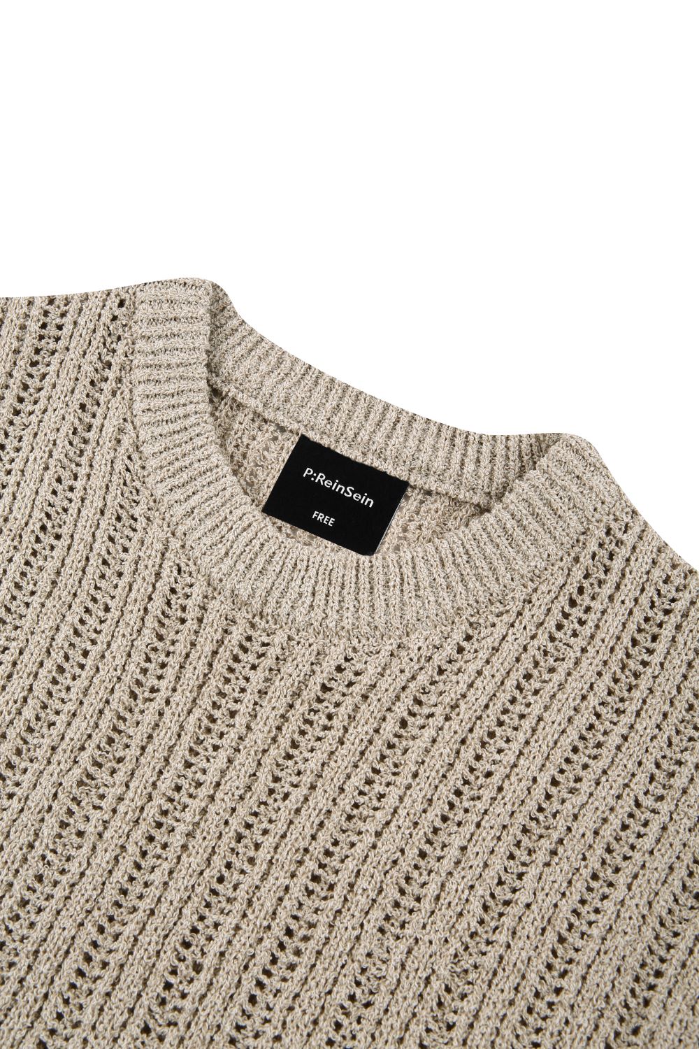 Boucle knit short sleev t-shirts