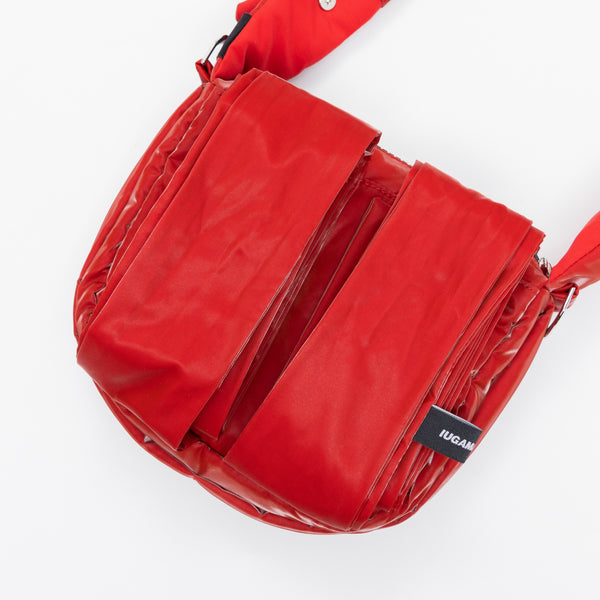 Knotted Micro Padding Bag (Glossy-Red)