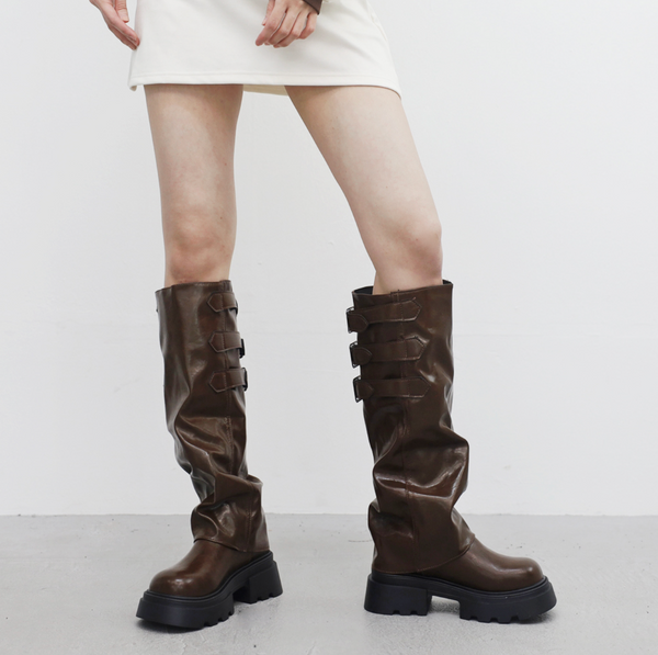 Romina Backstrap Long Boots