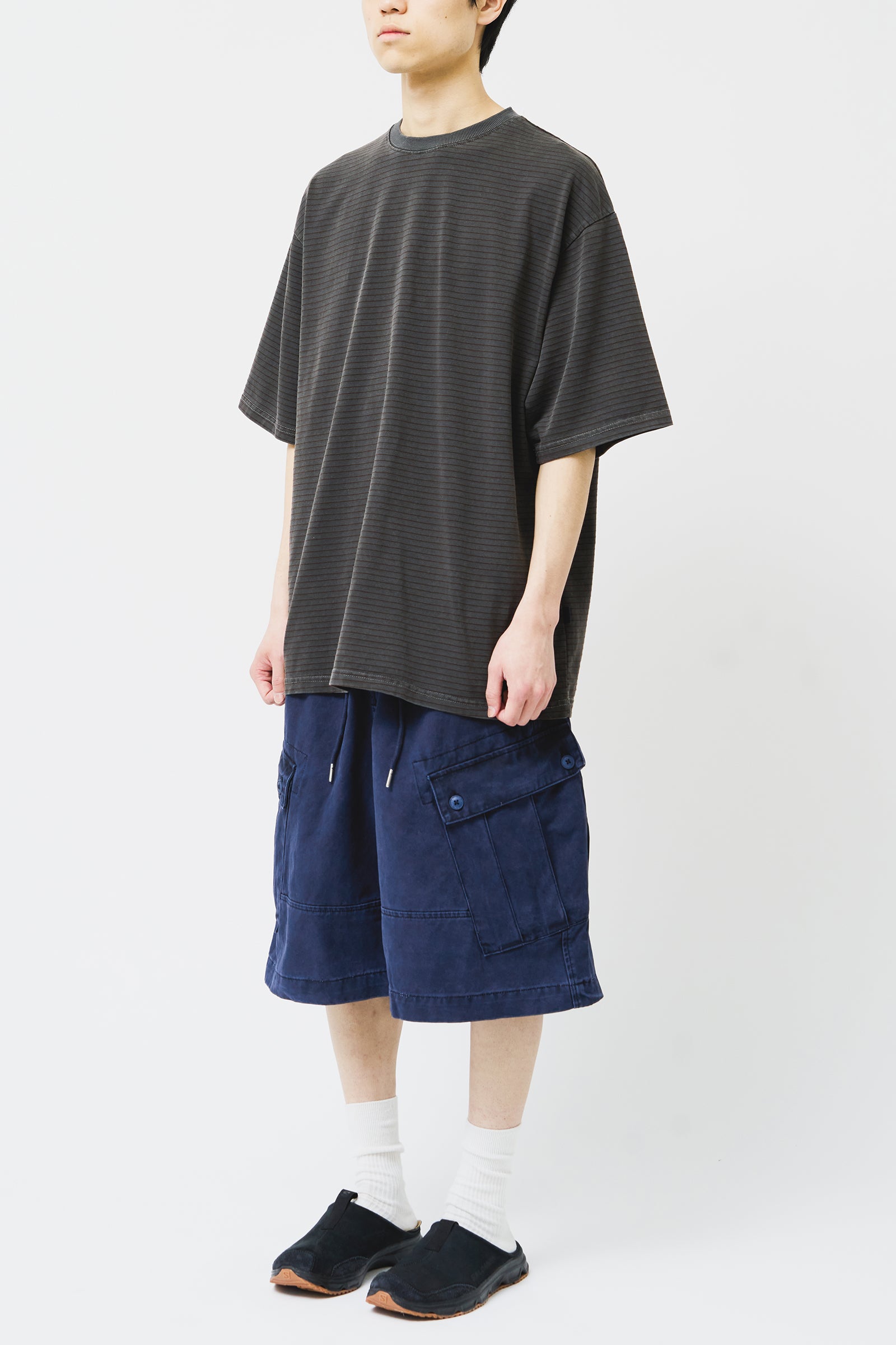 【HI FI FNK】Travel Pigment Striped Top Travel Pigment Striped Top (4color) - HIFIFNK | 60% - Asian