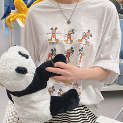 Sports Mickey Box fit Short-sleeved T-shirt