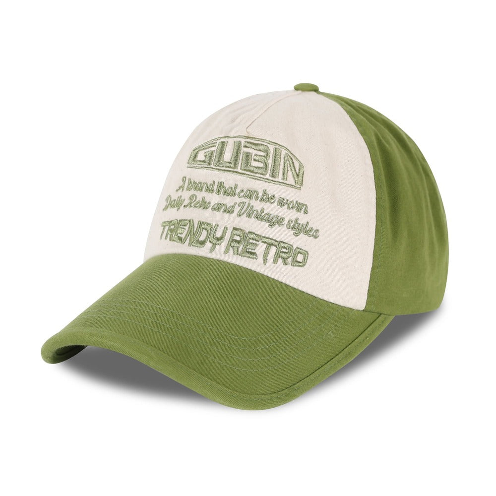 TRENDY RETRO PATCH BALL CAP - OLIVE