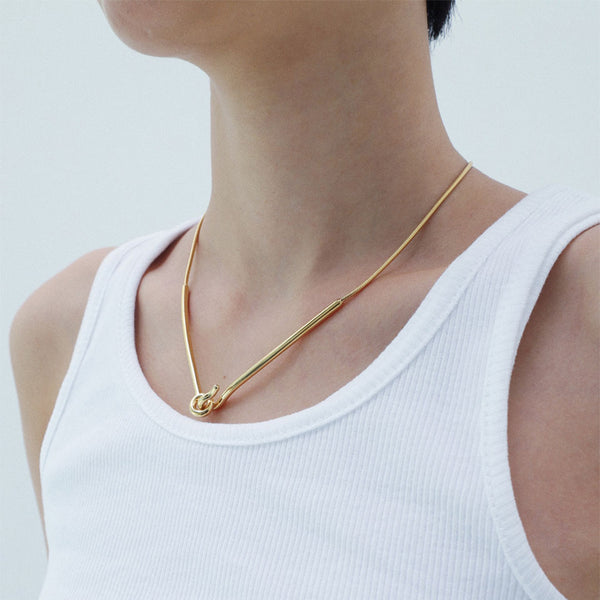 【MADE】 Gold line necklace