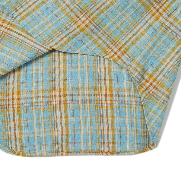 [COLLECTION LINE] NEO CLASSIC CHECK CUTTING DETAIL SHIRTS SKY BLUE