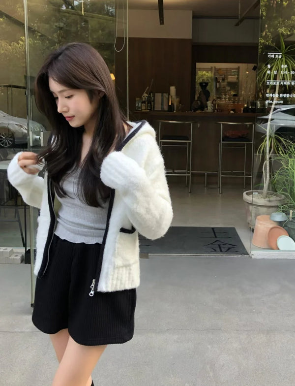 Hearty ジップアップカーディガン - 2 colours