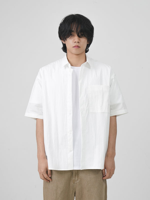 Cotton nylon half-sleeves shirts 3color