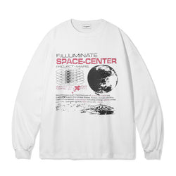 Mars Graphic Long Sleeve-White