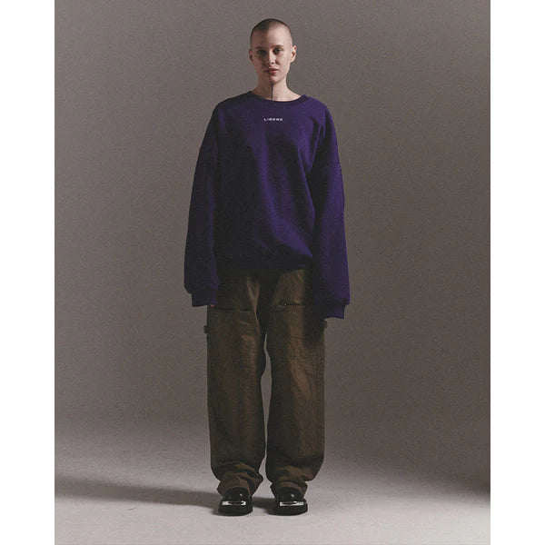LIBERE ロゴクルーネックスウェット