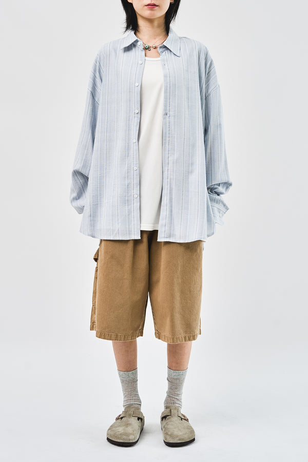 Bio Linen Oversized Shirt (3color)