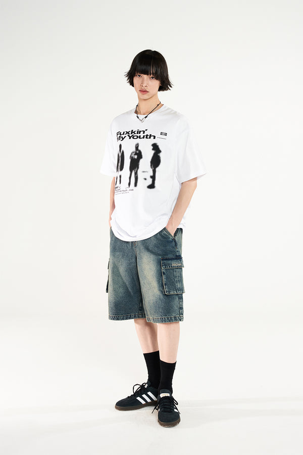 マイユース グラフィック オーバーフィット Tシャツ / My Youth Graphic Oversized Fit T-shirt