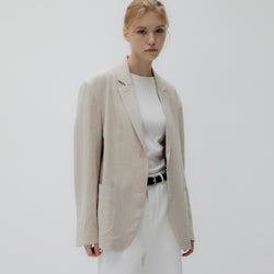 Linen cotton jacket (natural)