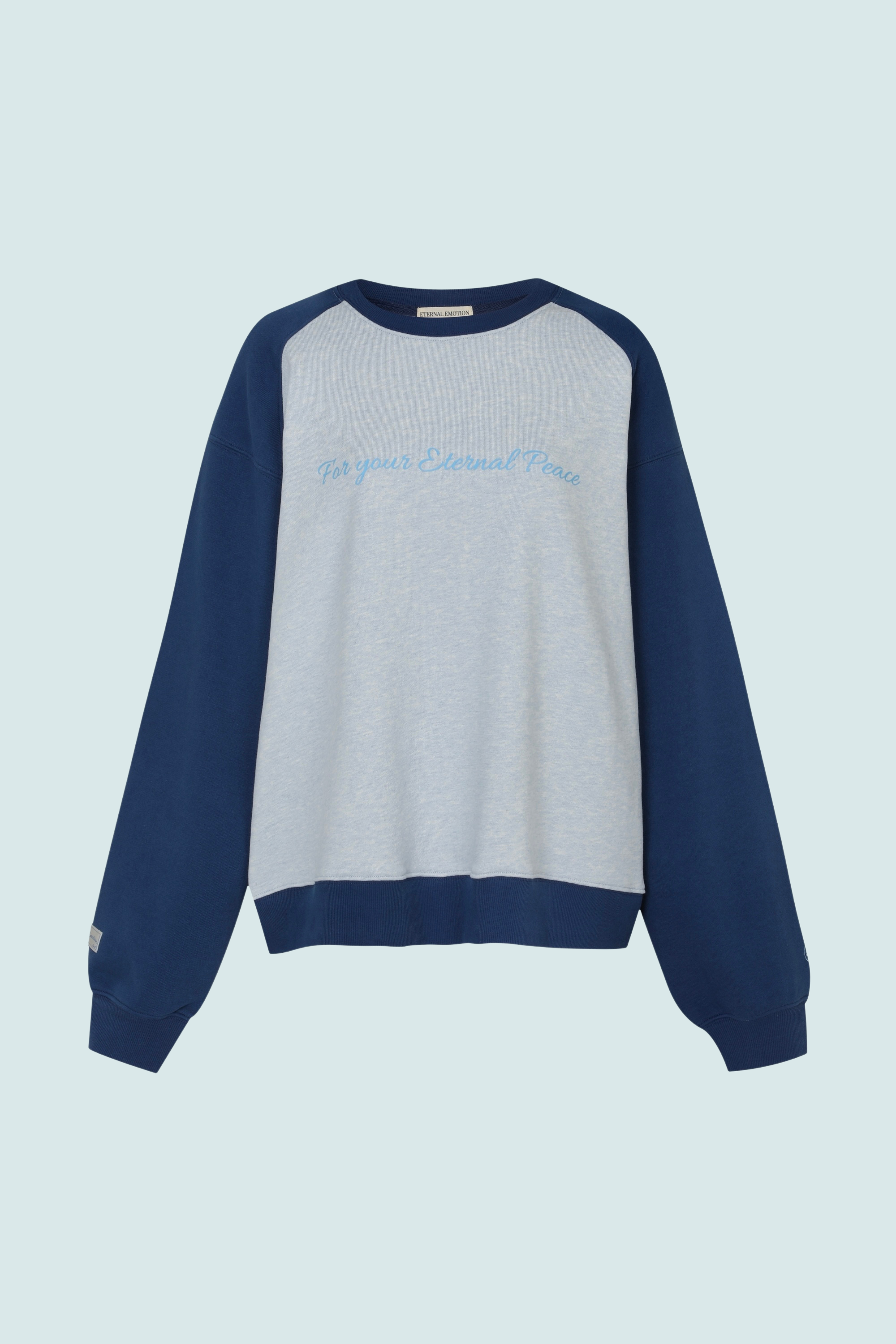 PEACE REGLAN OVER SWEATSHIRTS (DARK BLUE)