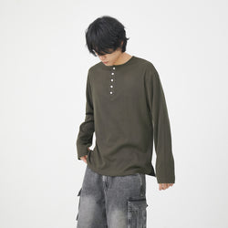 Soft knit henly neck 4color