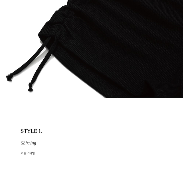 SHIRRING STRING MICROSHORTS_BLACK