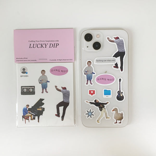 diary & phone case daily people sticker vol.1