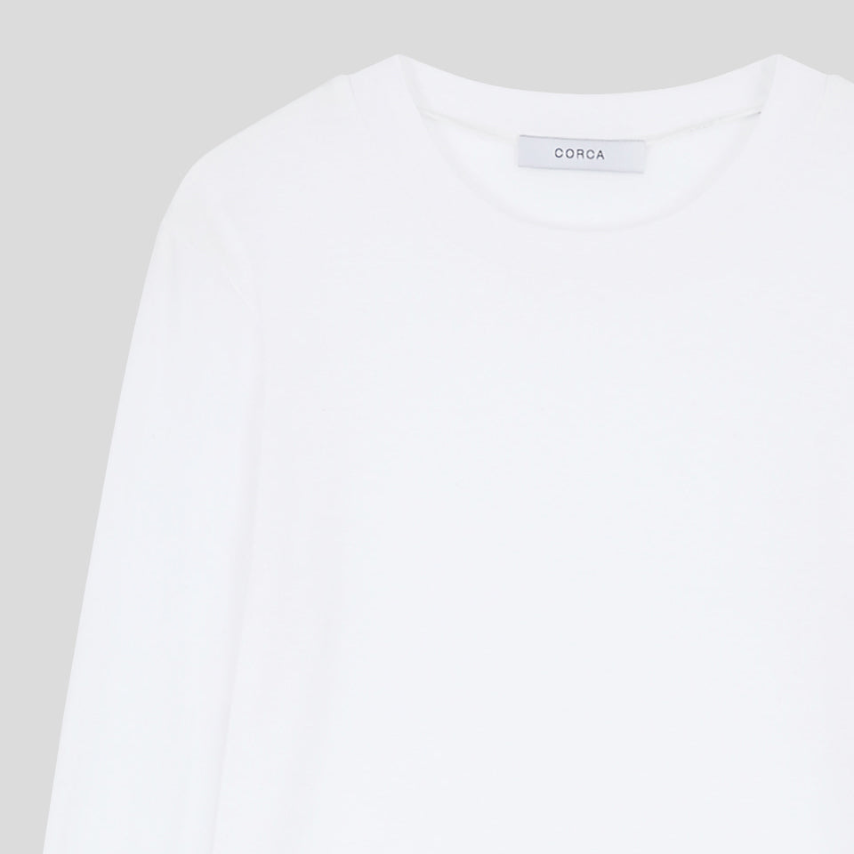 Layered Tencel Tee White