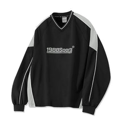 1988 Sports Piping Jersey Long Sleeve-Black