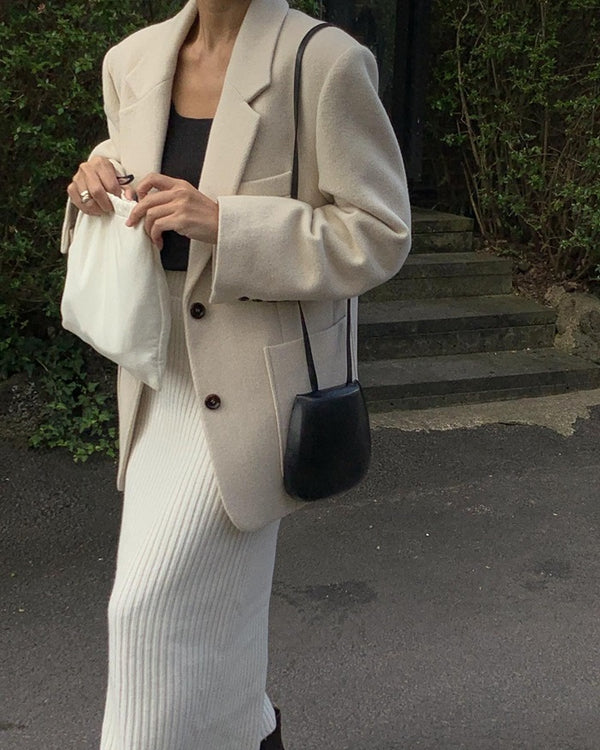 cream shoulder jacket (23 f/w sale)