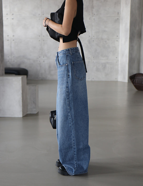 Celeb Long Wide Jeans