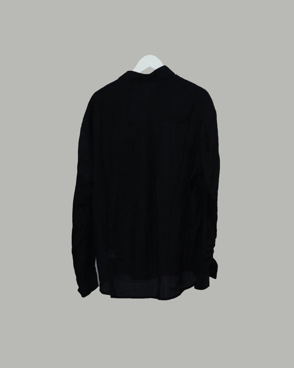 Tory Pleated Shirt (Black)