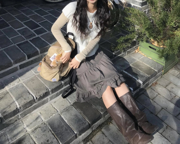 ゴダーフリルスカート