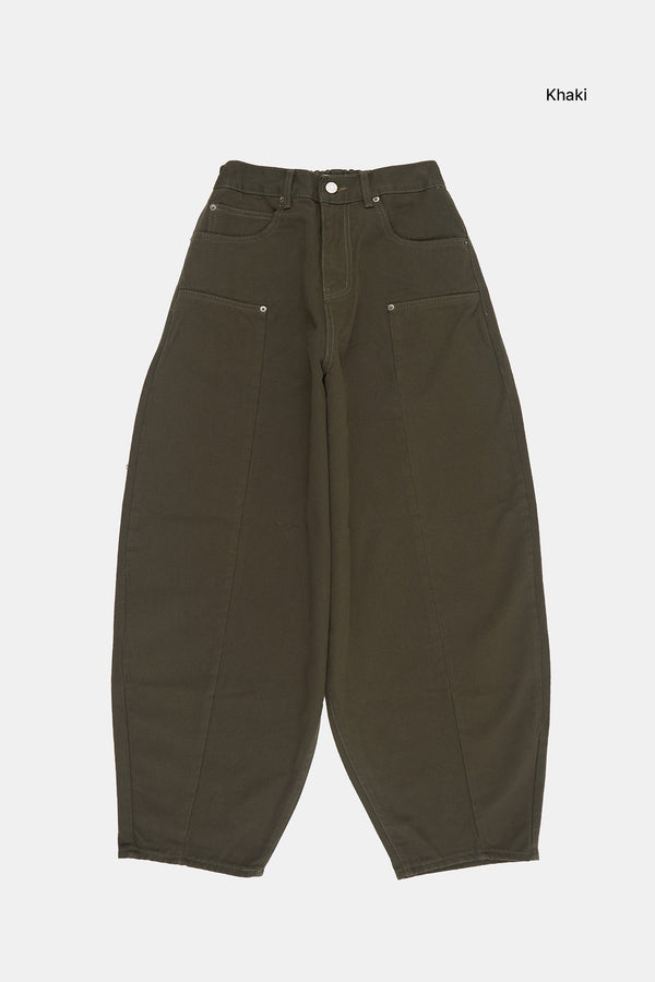 Mossman balloon over wide cotton pants