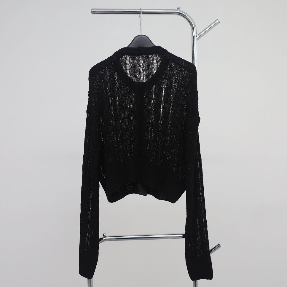 Uva see-through knit cardigan