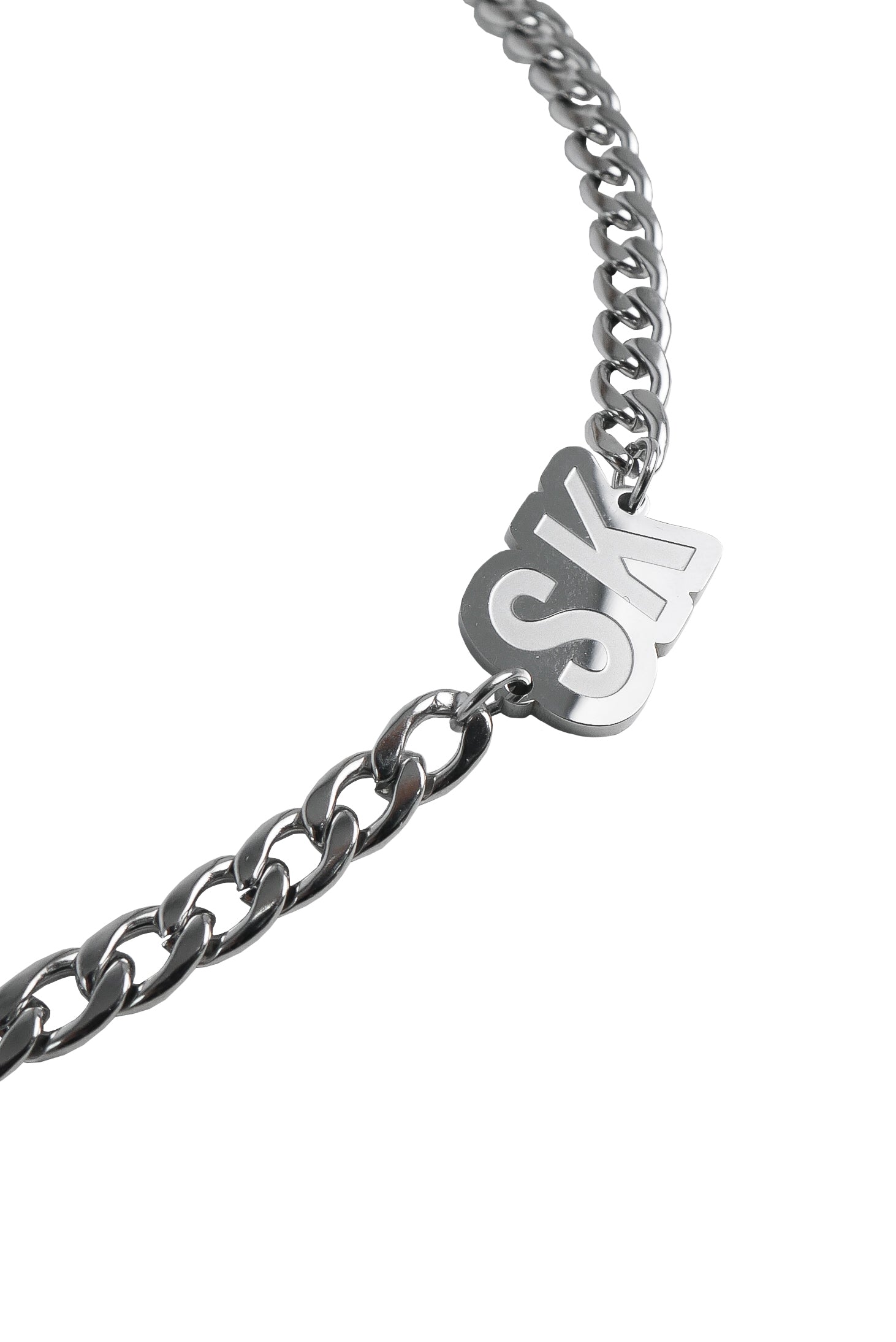 SNEAKER CHROME LOGO CHAIN CHOKER