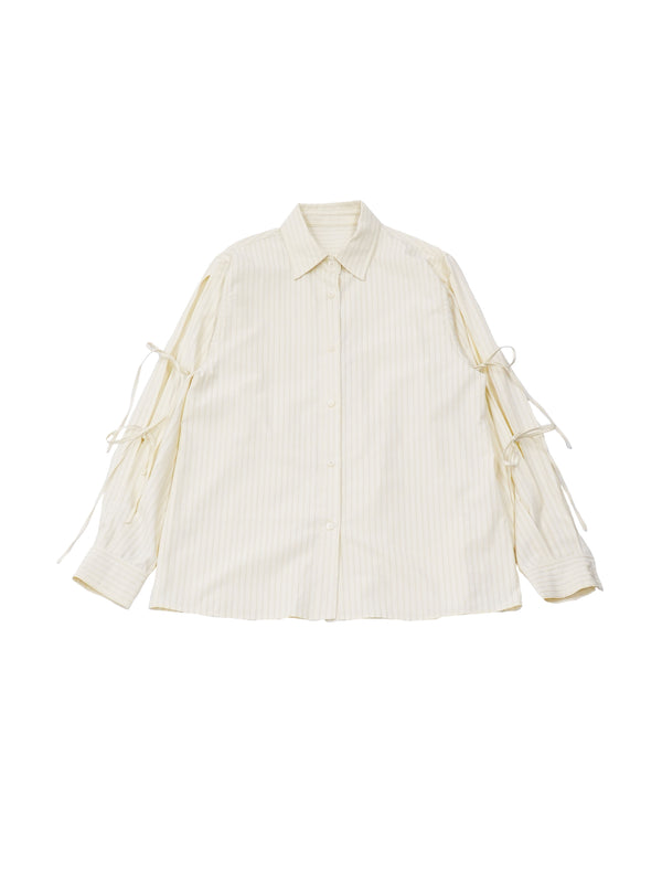 arm ribbon stripe shirt