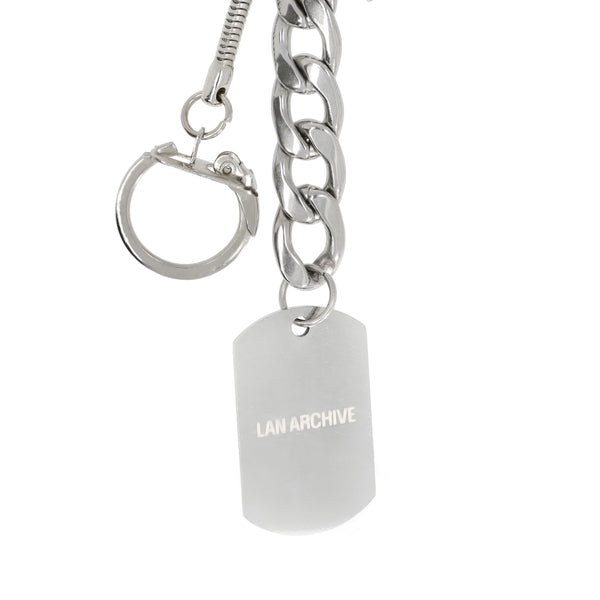 [4085] Number Chain Buckle Keyring