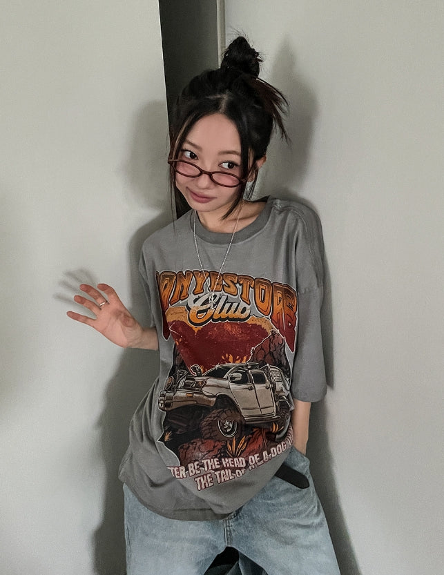 ソルテッド トラック ヴィンテージ オーバー半袖Tシャツ