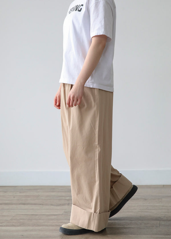  ISO ROLL-UP WIDE PANTS 