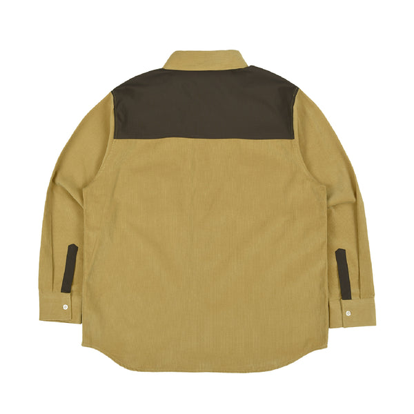 two pocket courduroy shirt_mustard