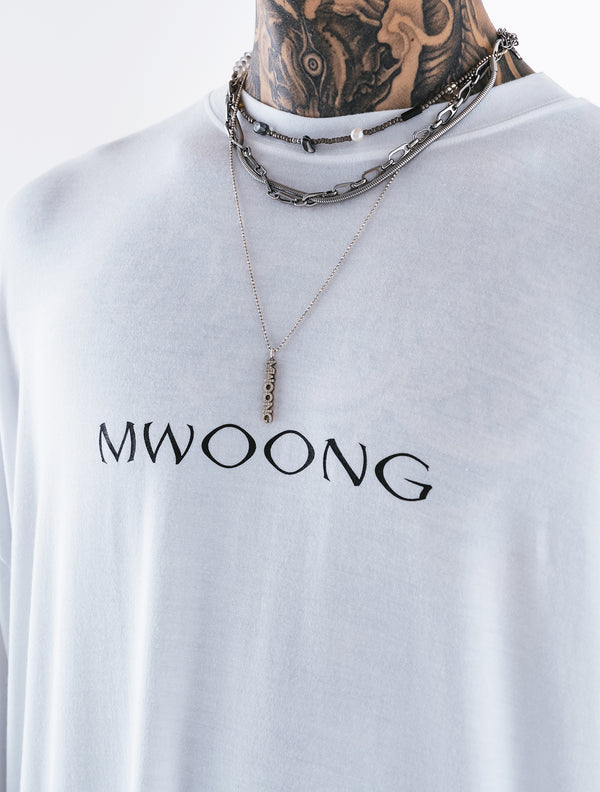 Mwoong Basic Overfit Slavic T-shirts(WHITE)