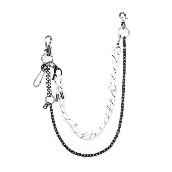 BBD 2-Line Detachable Rope Pants Chain (Black&White)