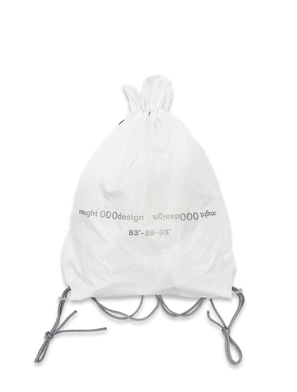 Reverse Logo Gym Sack / White