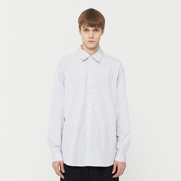 Organic Stripe Shirt Blue