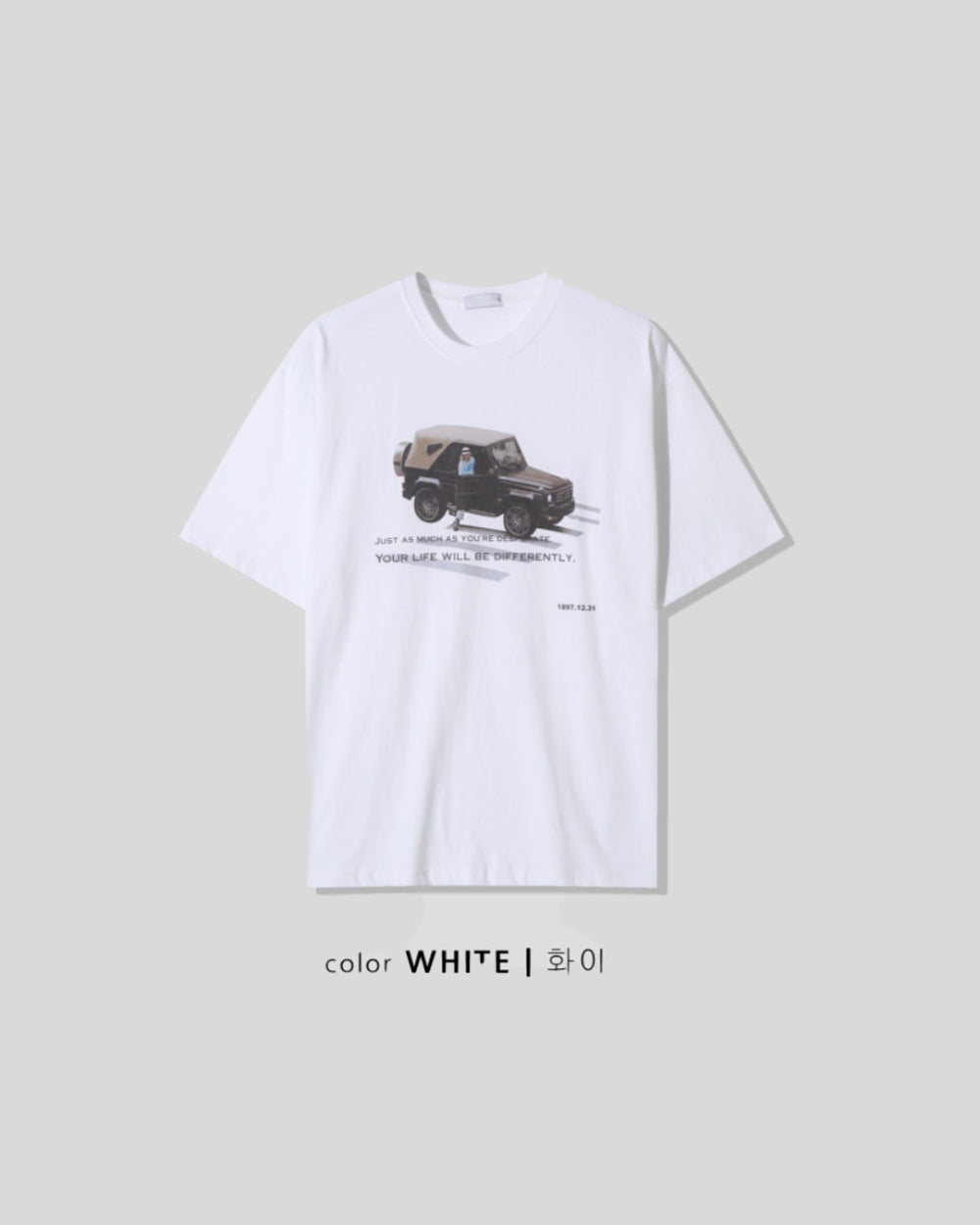 CM ヴィンテージカープリント半袖Tシャツ(2C)