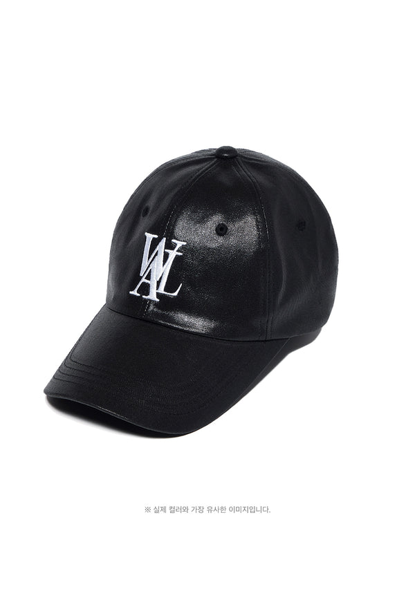 Deep signature logo ball cap - Coated BLACK