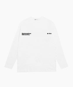 MDBMシンボリックロゴロングスリーブTシャツ in White