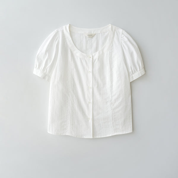 Luna lace blouse (white)