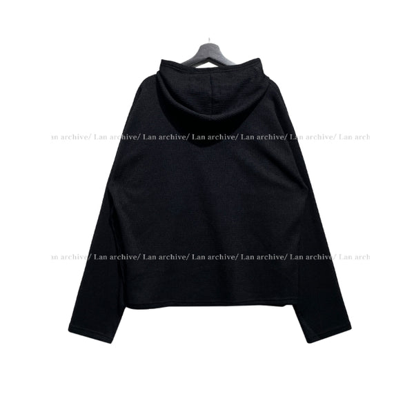 Things Waffle Boxy Hooded Long Sleeve T-shirt