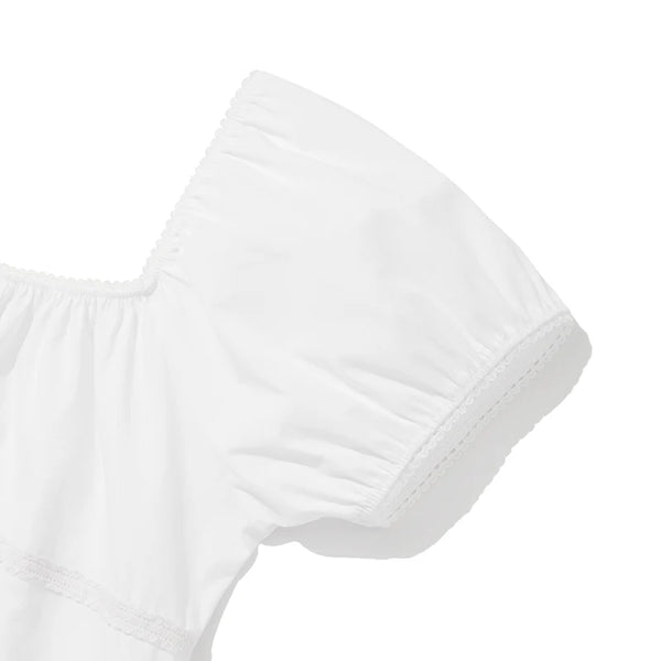 Tシャツ・カットソー KIRSH PLAIN LACE SQUARE NECK BLOUSE KIRSH PLAIN LACE SQUARE NECK BLOUSE - WHITE - KIRSH | 60