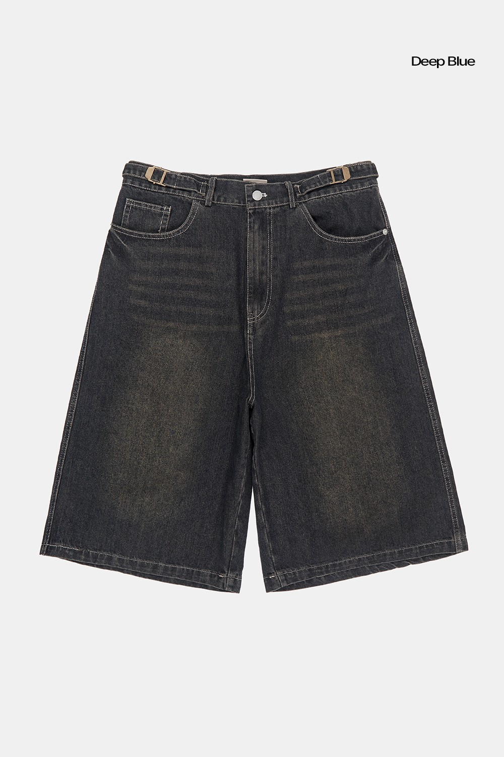 Jude strap bermuda denim pants