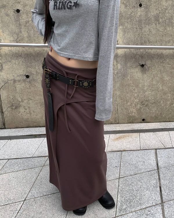 Maxi layered skirt